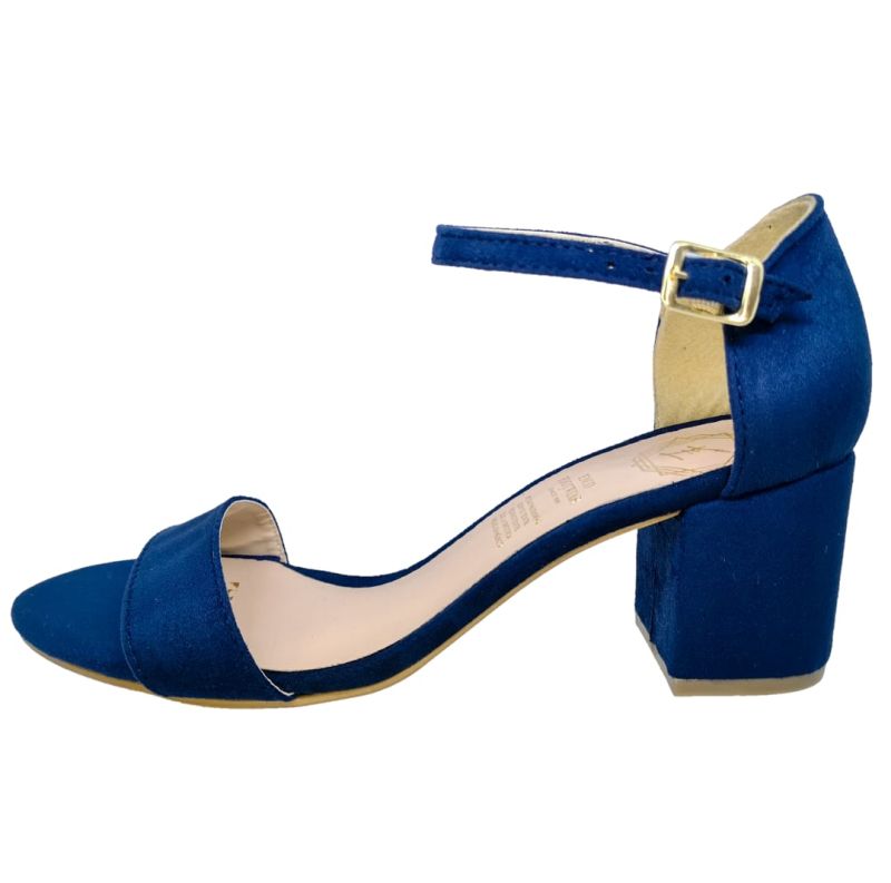 Zapatilla Durazno Liso Tacón Sandalia Casual Dama Marino Enco Footwear