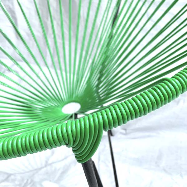 Silla Acapulco Original Verde Perico De Acero Y Pvc - Alta Calidad