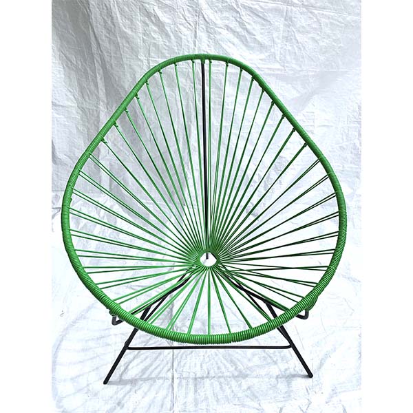 Silla Acapulco Original Verde Perico De Acero Y Pvc - Alta Calidad