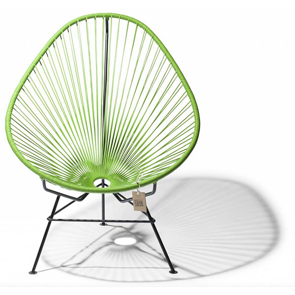 Silla Acapulco Verde Manzana De Acero Y Pvc - Alta Calidad