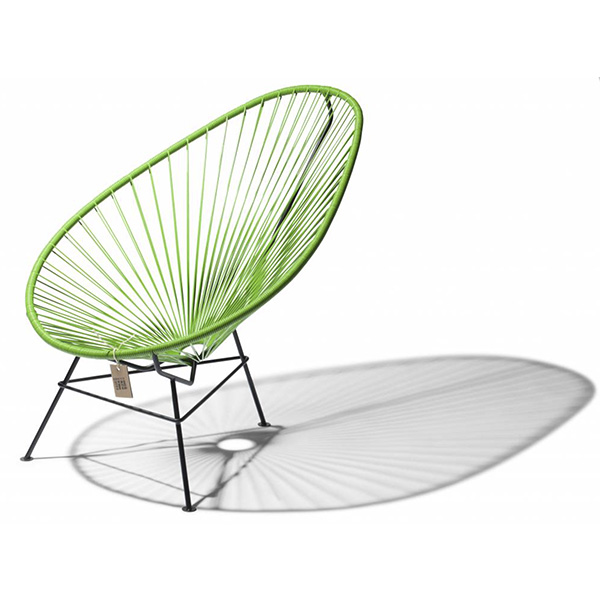 Silla Acapulco Verde Manzana De Acero Y Pvc - Alta Calidad