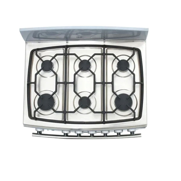 Estufa Gris De 6 Quemadores Koblenz Catania Fundición EK-1121