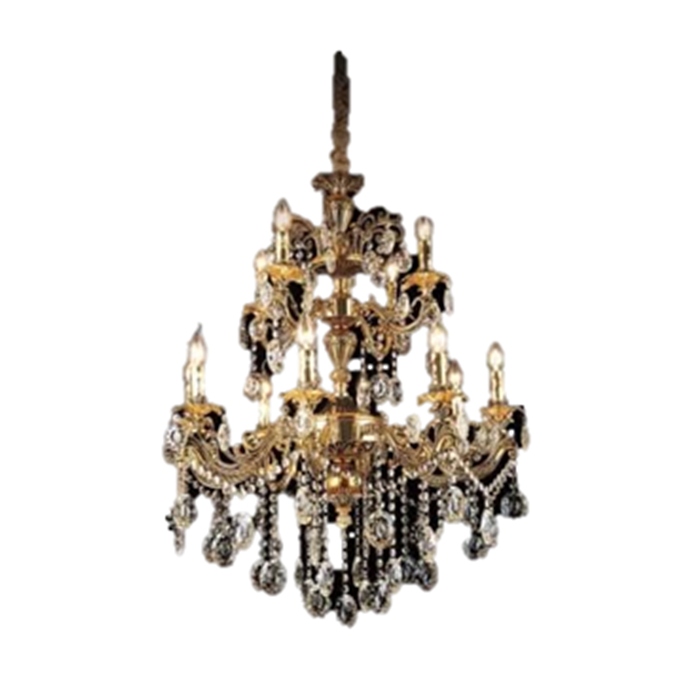 Candil Maria Teresa Dorado 12 Luces La Luz de Victoria