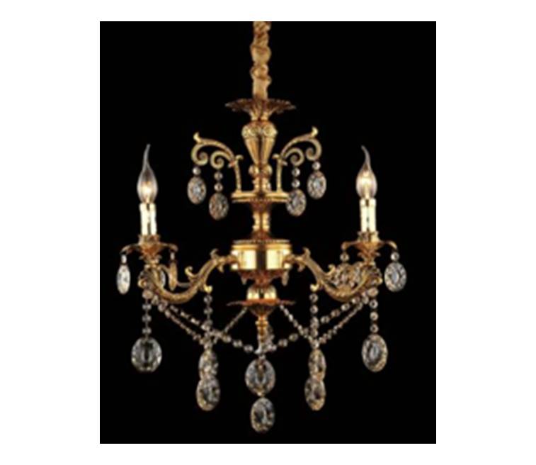 Candil Dorado 3 Luces Luz Vic  La Luz de Victoria