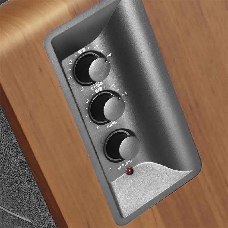 Bocina Edifier R1280ts Color Café Con Salida Subwoofer