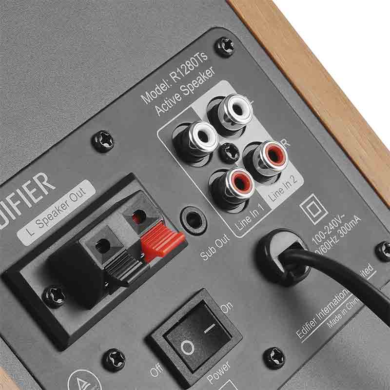 Bocina Edifier R1280ts Color Café Con Salida Subwoofer