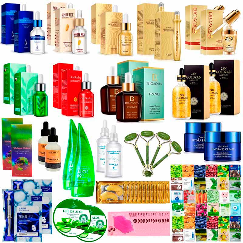 Super Mayoreo De 100 Productos Para Cuidado Facial Mascarillas Coreanas Parches De Colágeno