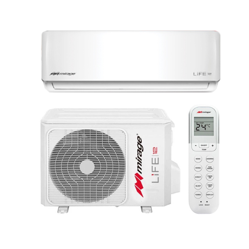 Aire Minisplit 220v Life 12 Mirage 1 tonelada solo frió (12000 btu)