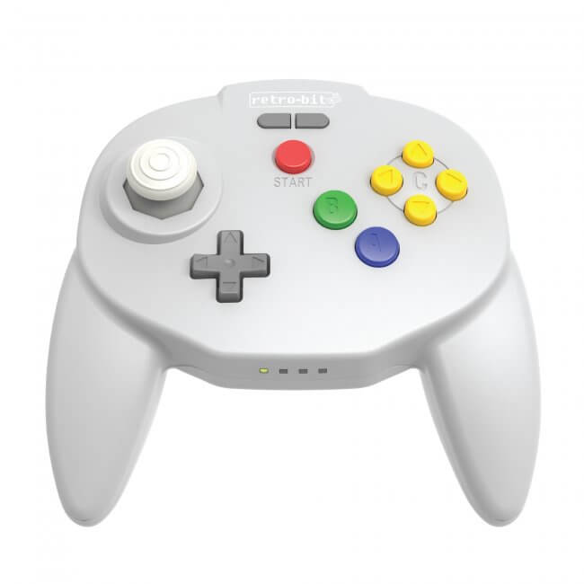 Control Inalambrico Tribute64 2.4 GHz Gris para Nintendo 64 Switch USB