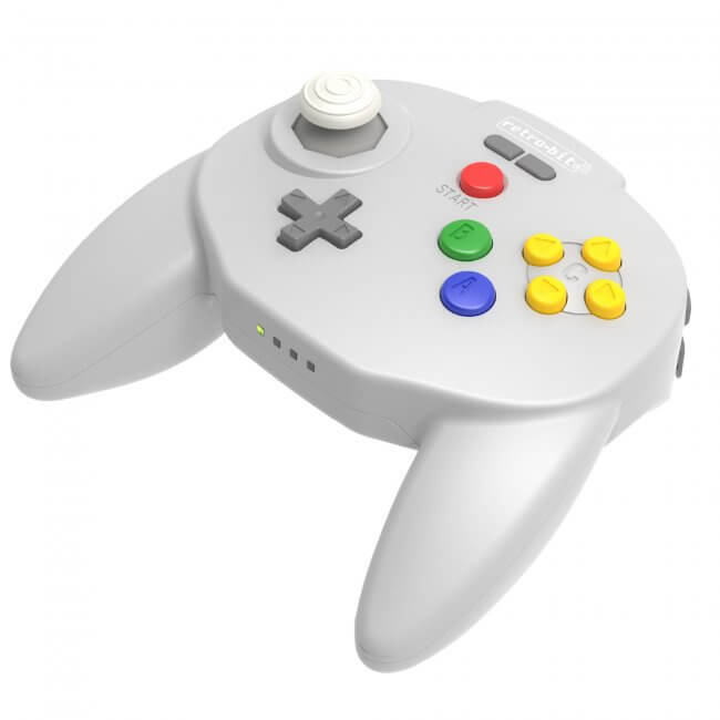 Control Inalambrico Tribute64 2.4 GHz Gris para Nintendo 64 Switch USB
