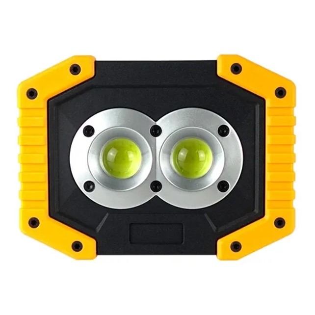 Lampara Reflector Uso Rudo Led 10w Pila Recargable Portátil