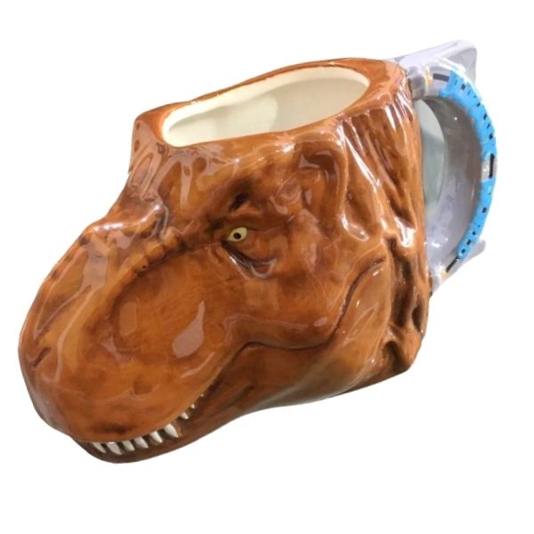 Jurassic World T-Rex Taza 3D Dinosaurio Cerámica
