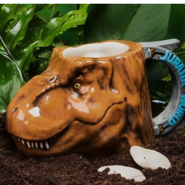 Jurassic World T-Rex Taza 3D Dinosaurio Cerámica