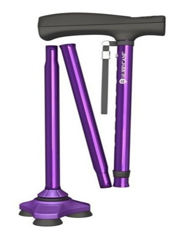 Baston Hurrycane Plegable Aluminio 3 Apoyos Ajustable