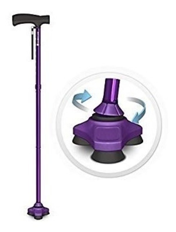 Baston Hurrycane Plegable Aluminio 3 Apoyos Ajustable