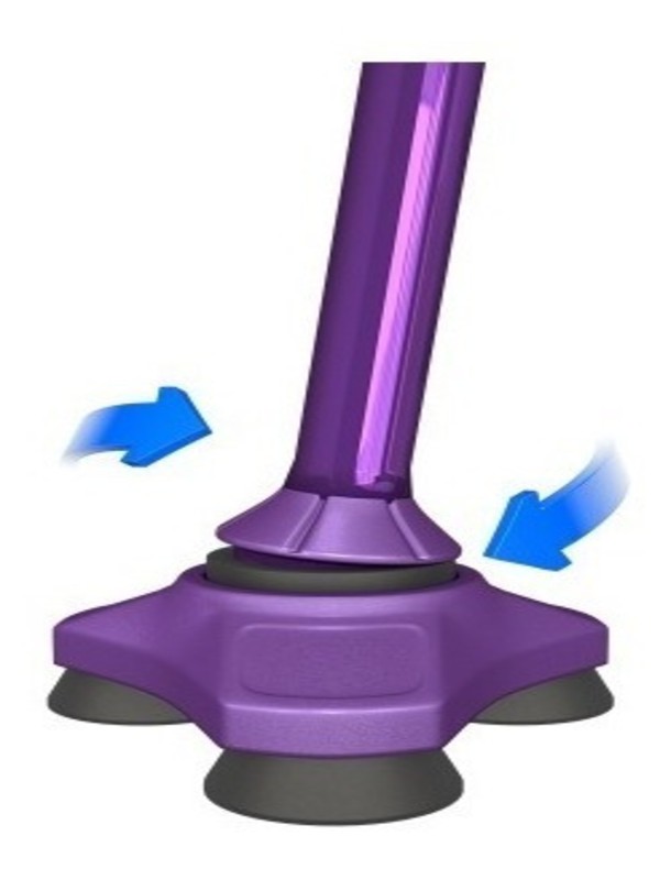 Baston Hurrycane Plegable Aluminio 3 Apoyos Ajustable