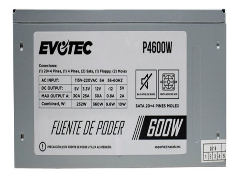 Gabinete Pc Gamer Naceb Micro Atx Fuente Poder 600w Usb