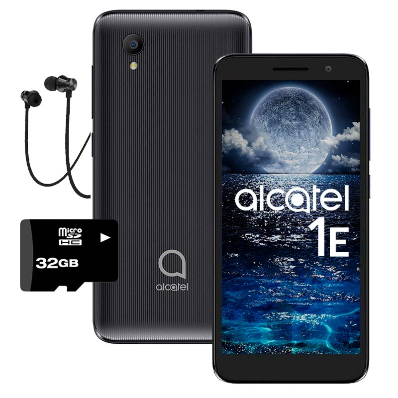 Celular Acatel 1 5033 E 16-1GB Negro + Microsd 32GB + Audifonos