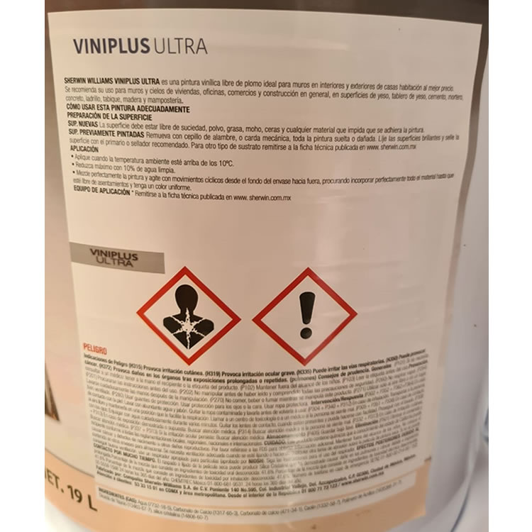 Bote De Pintura Vinílica De 19 Litros Sherwin Williams 603914 - Arena