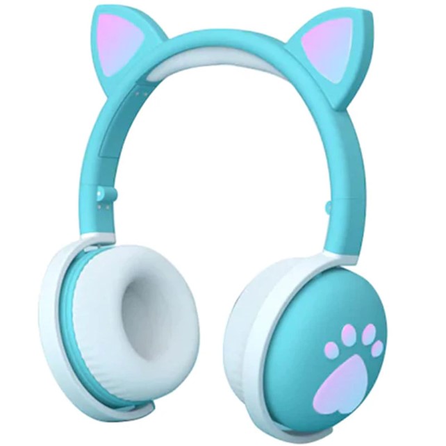 Audifonos Bluetooth Inalambricos Kawaii Diadema Manos Libres Led