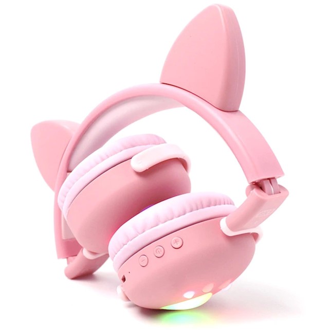 Audifonos Bluetooth Inalambricos Kawaii Diadema Manos Libres Led