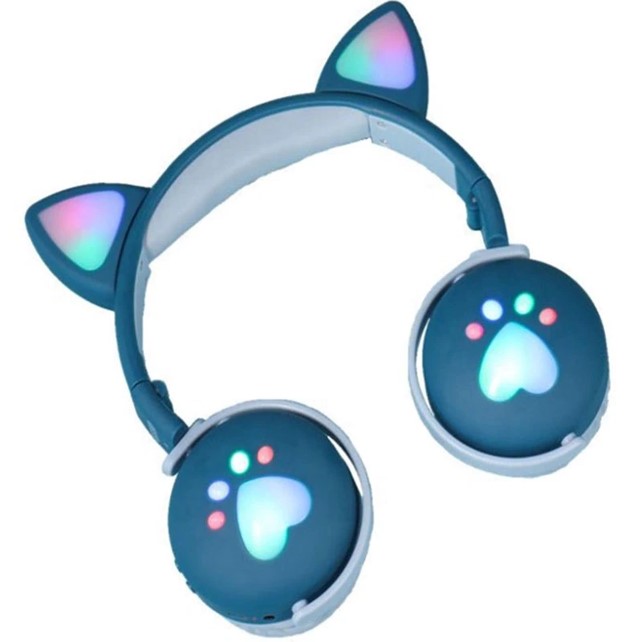 Audifonos Bluetooth Inalambricos Kawaii Diadema Manos Libres Led