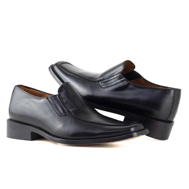 MOCASINES CLASICOS KARSSON SUELA DE CUERO 738 NEGRO JUVENIL