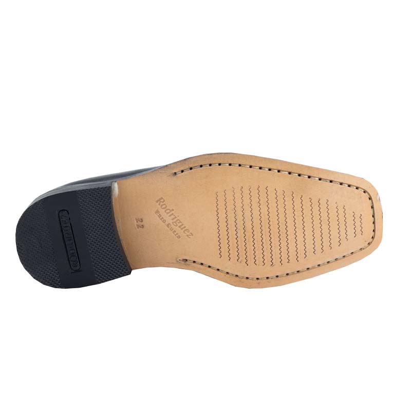 MOCASINES CLASICOS KARSSON SUELA DE CUERO 738 NEGRO JUVENIL