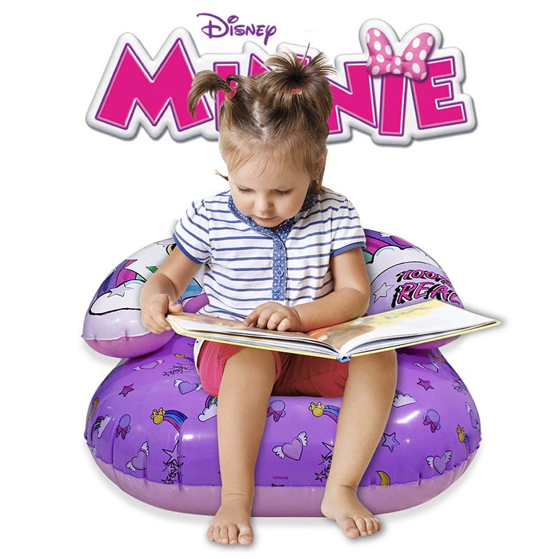 Sillón inflable Minnie Mouse para niños