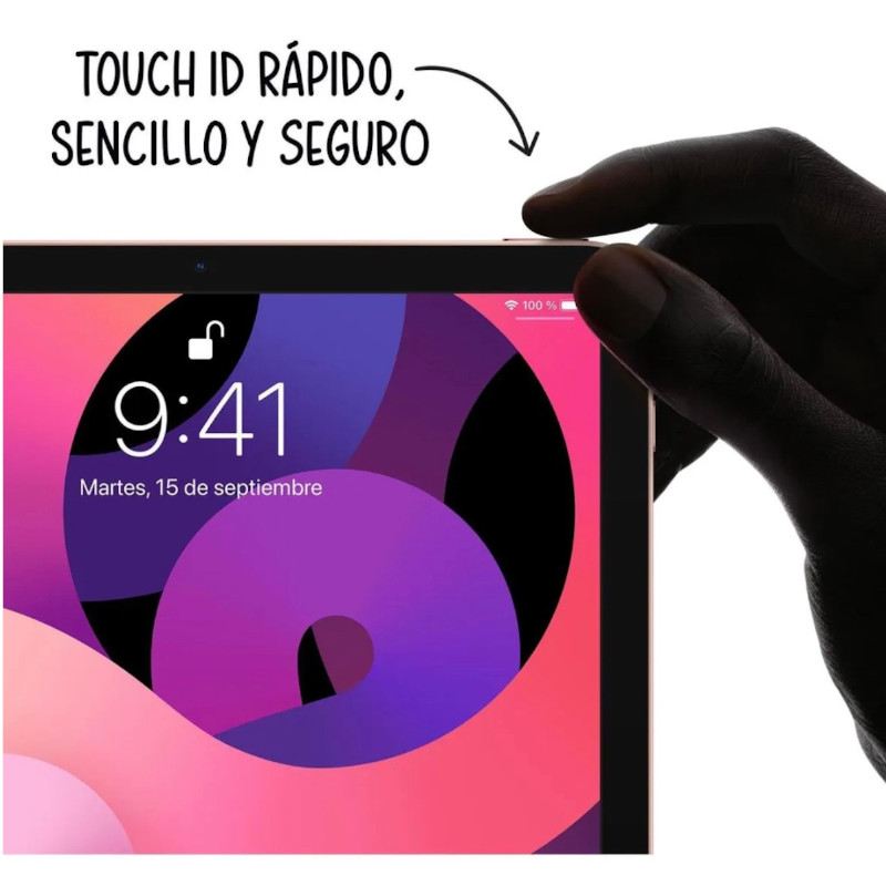 Apple iPad Air WiFi de 10,9 pulgadas 4a Generacion y 64 GB, Oro rosa