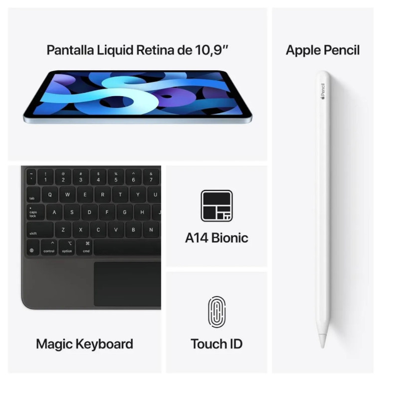 Apple iPad Air WiFi de 10,9 pulgadas 4a Generacion y 64 GB, Oro rosa