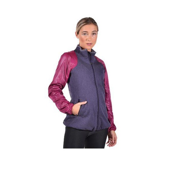 CHAMARRA NIKE DAMA THERMA KNIT MORADO/FIUSA 