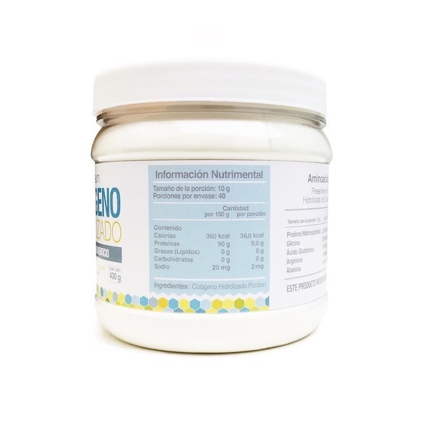 Colágeno Hidrolizado en Polvo 100% Puro, 2 Pack 400 gr. c/u.