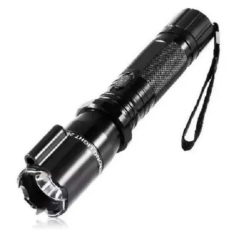 Lampara Tactica Led Descarga Electroshock Toques + Laser+nav