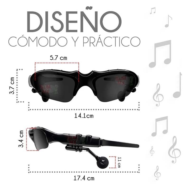 Lentes De Sol Bluetooth Manos Libres Audifonos Inalambricos