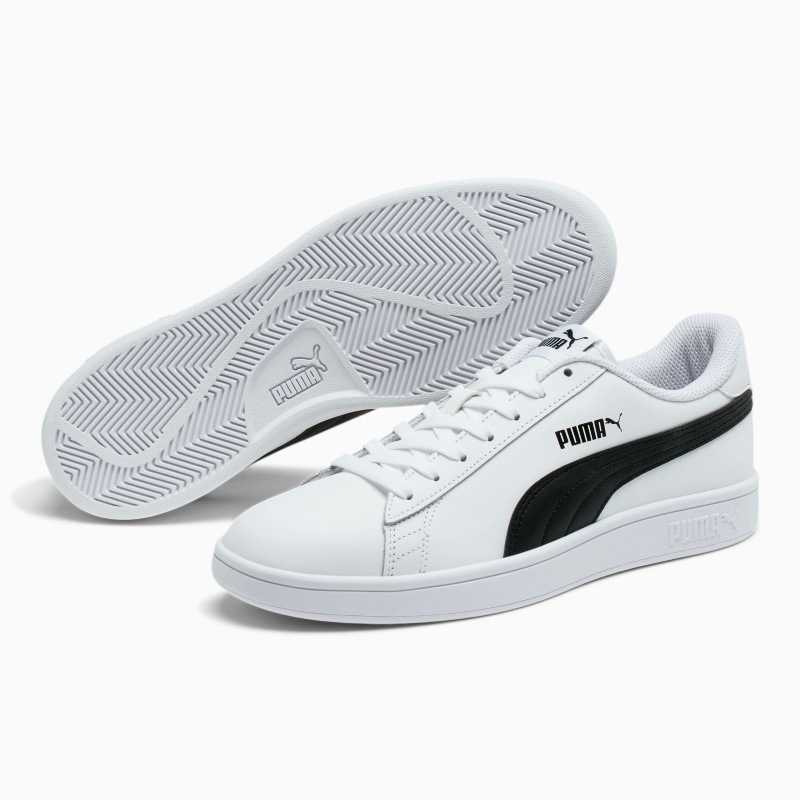TENIS PUMA SMASH V2 BLANCO NEGRO HOMBRE 365215-01