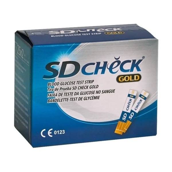 50 Tiras Reactivas Para Glucómetro Sd-check Gold