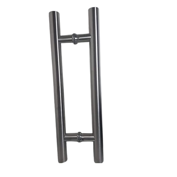 Jaladera De Acero Inoxidable Tipo H 50cm Para Puerta De Cristal, Madera O Herrería Satín