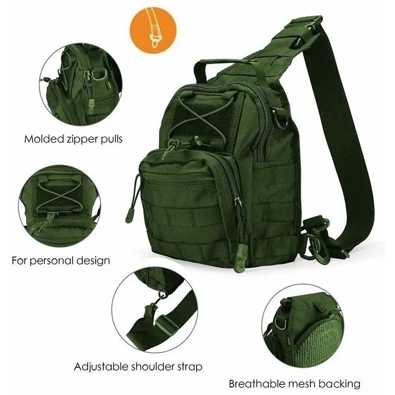 Mochila Pechera Táctica Militar Multiuso Senderismo Exterior