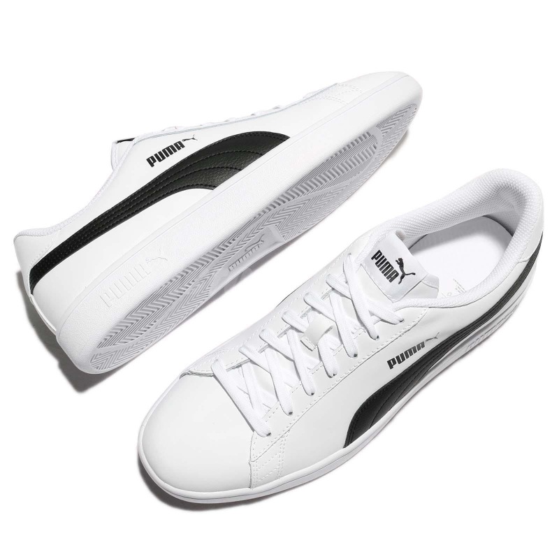 TENIS PUMA SMASH V2 BLANCO NEGRO HOMBRE 365215-01