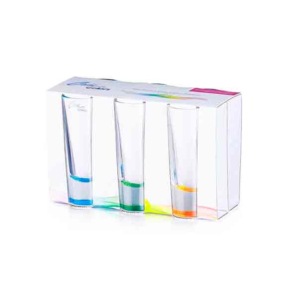Vasos Tequileros Caballito Shot Tequila 18 Pzas Colores Crisa