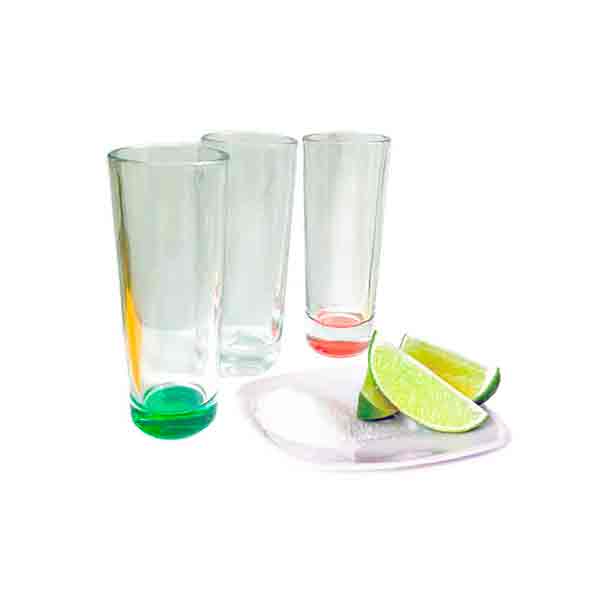 Vasos Tequileros Caballito Shot Tequila 18 Pzas Colores Crisa