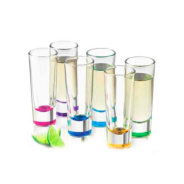 Vasos Tequileros Caballito Shot Tequila 18 Pzas Colores Crisa