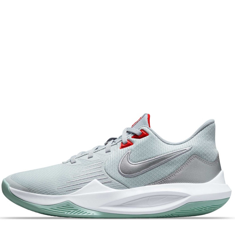 TENIS NIKE PRECISION 5 PURE BÁQUETBOL GRIS VERDE HOMBRE CW3403-002