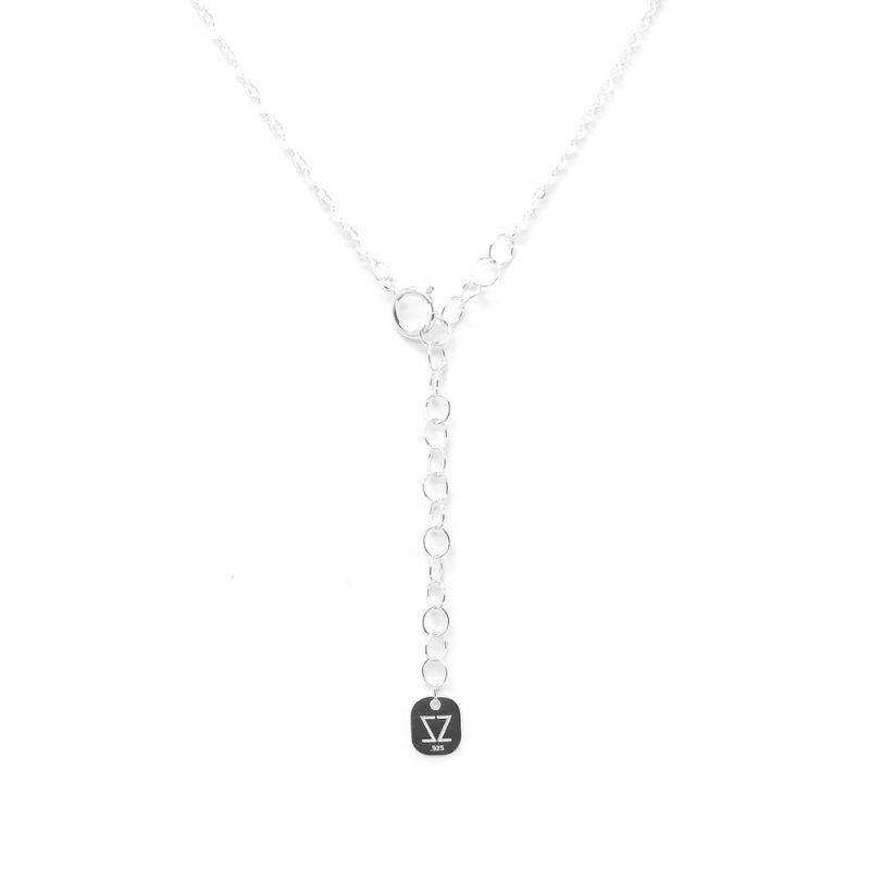 Juego de collar y aretes Luna Morada de Plata .925 Joyería Zvezda