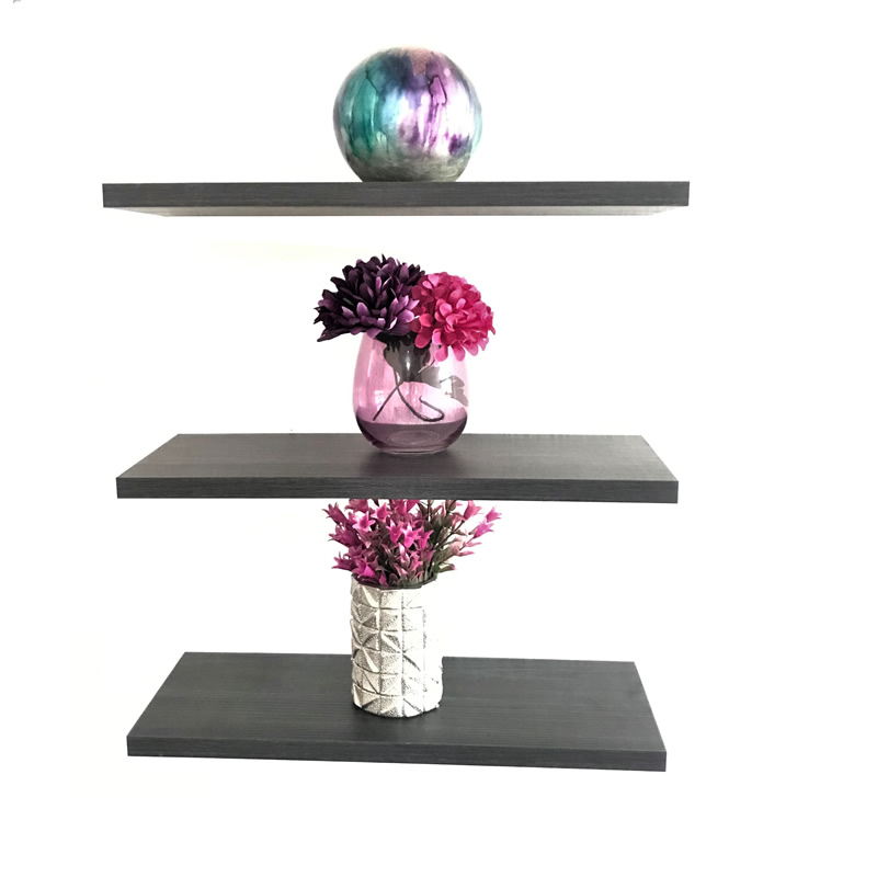 Set de 3 Repisas Flotantes Modernas de 40 cm x 15 cm Melamina Vintage