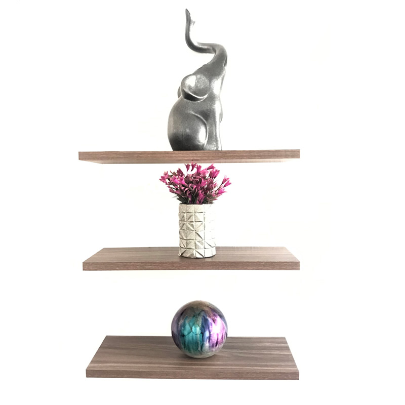 Set de 3 Repisas Flotantes Modernas de 40 cm x 15 cm Melamina Vintage