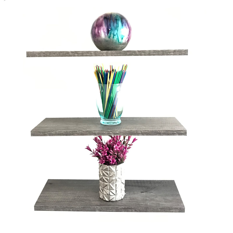 Set de 3 Repisas Flotantes Modernas de 40 cm x 15 cm Melamina Vintage