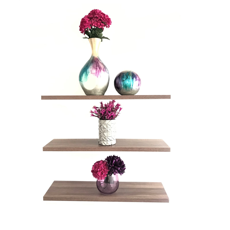 Set de 3 Repisas Flotantes Modernas de 50 cm x 15 cm Melamina vintage