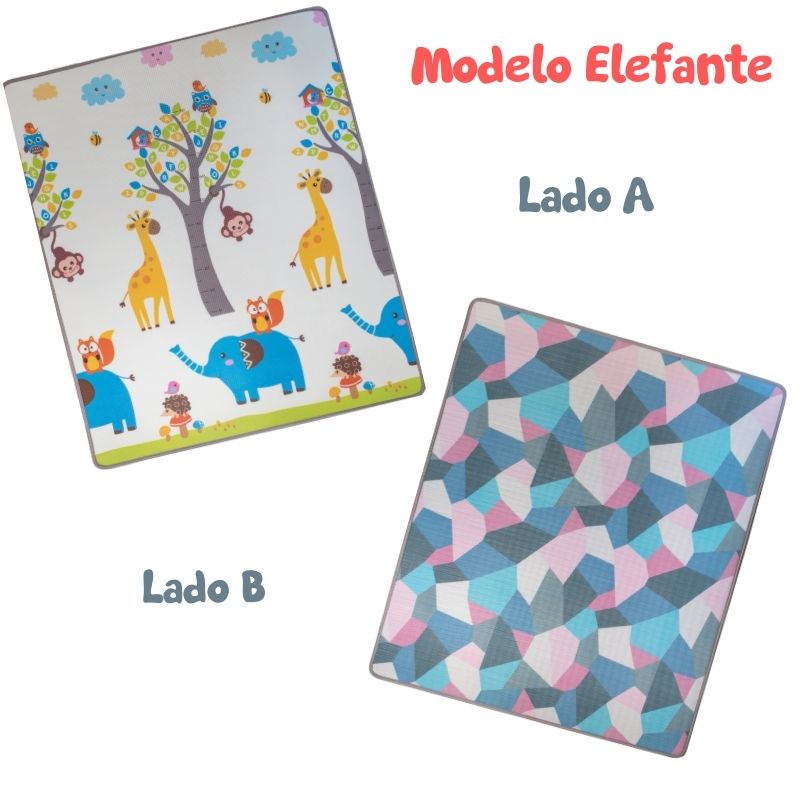 Tapete de juego Papu Baby enrollable multiusos 1.50 x 1.80 para bebés y niños